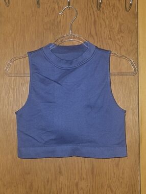 New no tags flirtitude Large grayish blue padded sport top bra